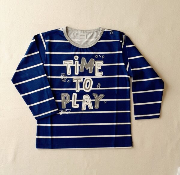 Remera Rayada, con Estampa