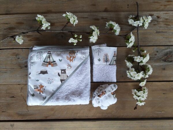Set de Baño con Accesorios en Bolsita de Tul.  Set N° 1