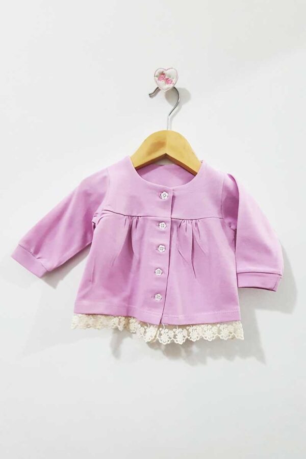 Campera de Algodón con Detalle de Puntilla - Image 4