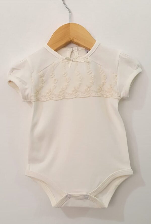Body con Broderie en el Pecho