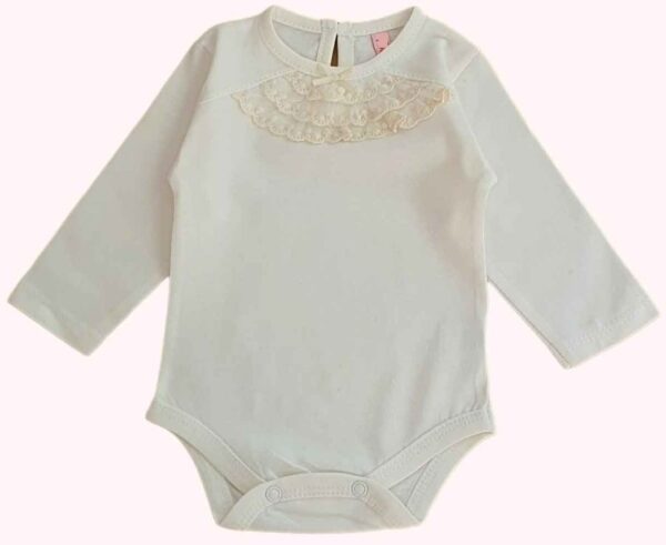 Body Liso con 3 Volados en el Cuello