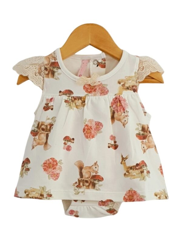Vestido Estampado con Body Interno