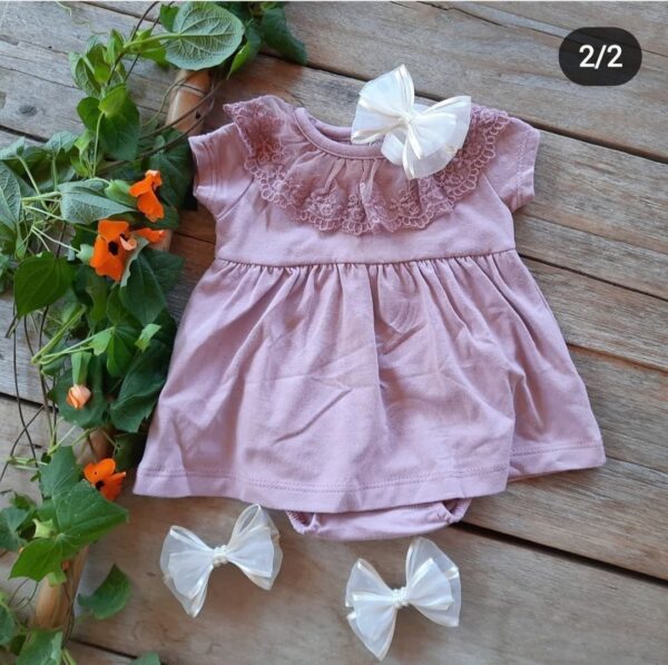 Vestido con Cuellito y Body Interno - Image 6