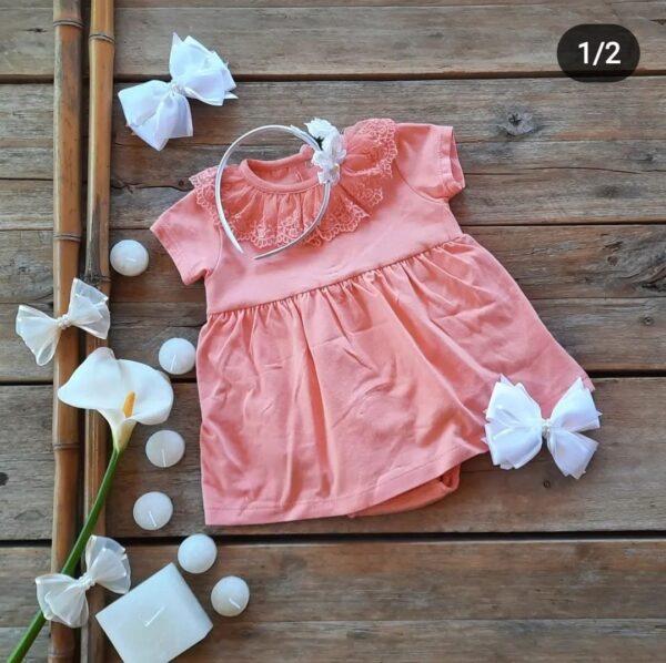 Vestido con Cuellito y Body Interno - Image 4