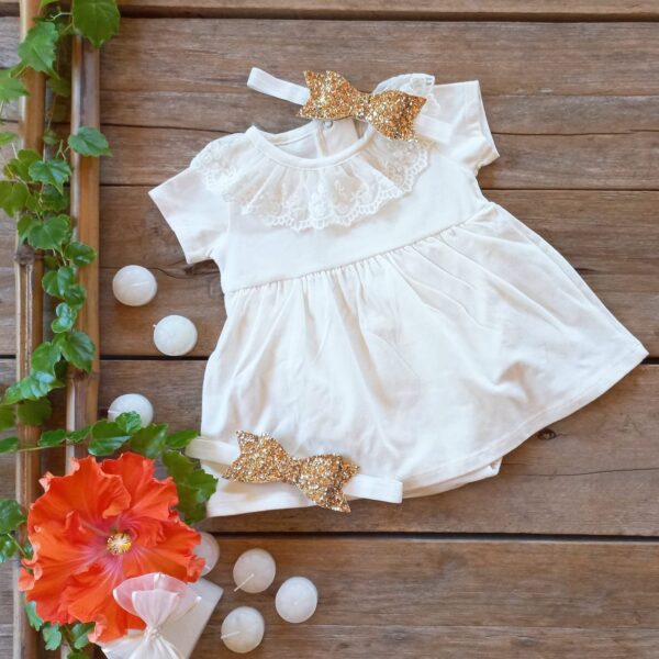 Vestido con Cuellito y Body Interno - Image 3
