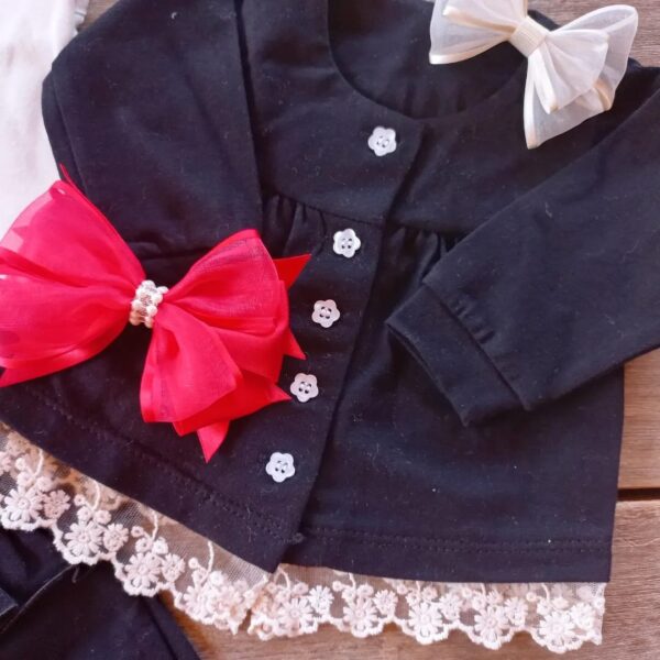 Campera de Algodón con Detalle de Puntilla - Image 5