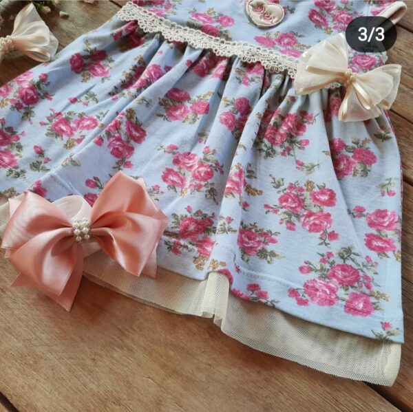 Vestido de Beba Estampado Floreado - Image 3
