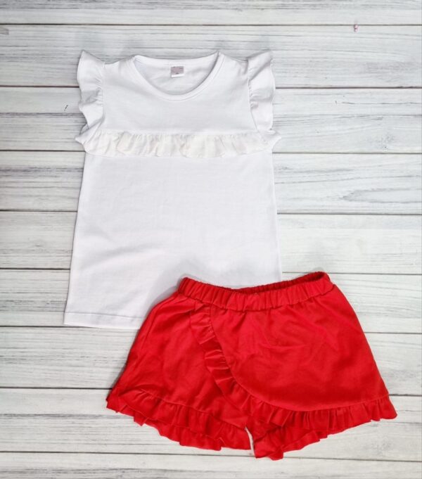 Short Pollera Rojo