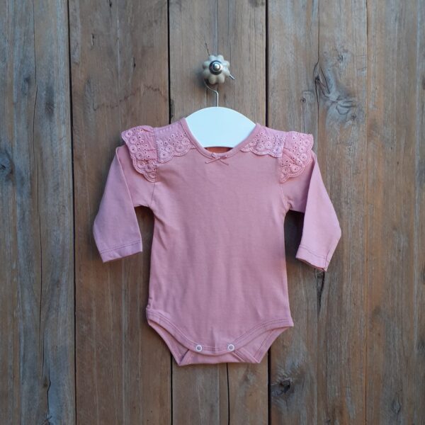 Body de Manga Larga con Broderie en Hombros - Image 3