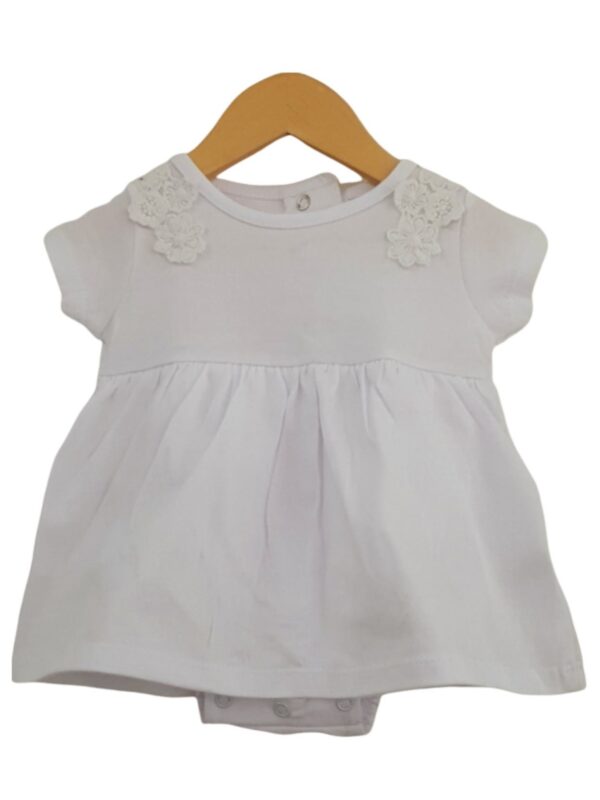 Vestido con Body y Broderie
