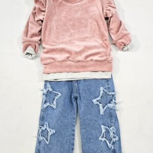 jean wide con estrellas