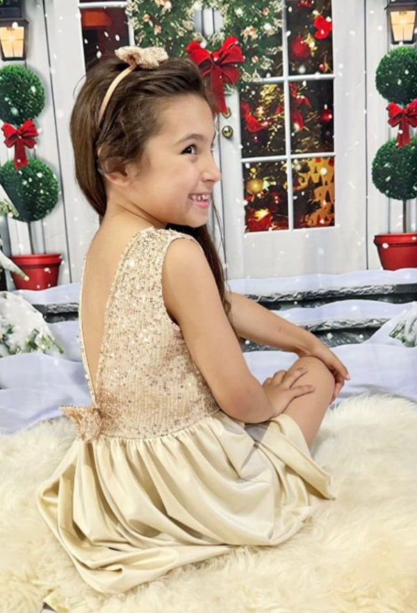 Vestido Dorado Niña - Image 2